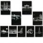 Тетрадка, формат A4 мат/UV Cities by night, 60+2 листа с редове, 70 г/м2