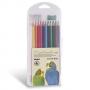 Моливи 24 цвята, шестоъгълни, акварел+остр.+гума+четка, PPL кутия, Ø 3.3 мм