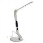 Лампа за бюро LED, дигитален часовник с аларма, 10 W