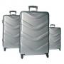 Комплект Kуфари Rome Silver 3 броя, височина 76, 64, 55 см