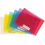 Папка с копче, формат A4 PP, прозрачни цветове