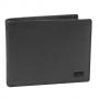Хоризонтален портфейл MANO Certo, RFID, естествена кожа, черен