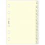 Пълнител за органайзер Filofax Pocket A-Z Index Cream - нелинирани кремави листа