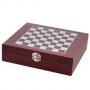 Комплект за покер и шах, 4 части, в дървена кутия