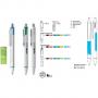 Автоматична химикалка Slider Xite Promo, възможност за комбинация на цветове при индивидуална поръчка, синьопишеща