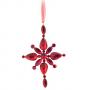 Коледна висулка за елха - снежинка, налична в два цвята