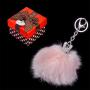 Ключодържател заек пух и камъчета