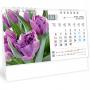 Календар пирамидка NATURE - Цветни месеци - 7 листов, настолен работен календар - 2026г.