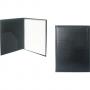 Папка конферентна с бележник изкуствена кожа с шев, велур, формат А4 черна