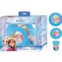 Комплект за хранене Frozen, чиния, купа, чаша