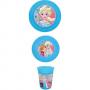Комплект за хранене Frozen, чиния, купа, чаша