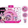 Комплект за хранене Minnie, чиния, купа, чаша