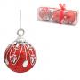 Коледни топки червени 8 см.