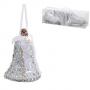 Коледна играчка камбанка сребърна
