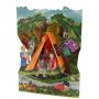 3D Картичка Camping, Swing Card