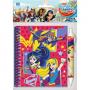 Бележник спирала с химикалка Superhero Girls