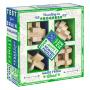 Комплект 3D дървени пъзели Professor Puzzle, 4 броя