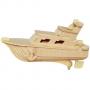Дървен 3D пъзел Professor Puzzle - Кораб с боички
