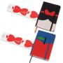 Tефтер Moleskine Snow White Red Bow/Apple Pocket с широки редове, Limited Edition