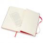 Червен текстилен тефтер Moleskine Blend Limited Collection с широки редове