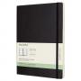Голям черен 18 месечен тефтер - органайзер Moleskine с меки корици