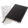 Голям черен тефтер - органайзер Moleskine Professional Workbook, в А4 формат с бели нелинирани страници