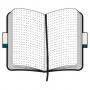 Голям черен XL тефтер Moleskine с твърди корици, точки