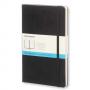 Голям черен тефтер Moleskine с твърди корици, точки