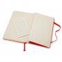 Голям червен тефтер Moleskine с бели листа, нелиниран
