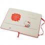 Джобен червен тефтер Moleskine Hello Kitty с нелинирани страници, Limited Edition