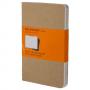 Комплект тефтери Moleskine Cahier Journals, Kraft Brown, 13 х 21 см.