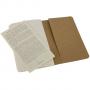 Комплект тефтери Moleskine Cahier Journals, Kraft Brown, 13 х 21 см.