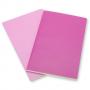 Комплект джобни розови тефтери Moleskine Volant Notebook с бели листа