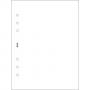 Пълнител за органайзер Filofax, A5: Plain Notepaper White