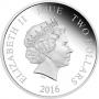 Сребърна монета Star Wars - Капитан Фазма, 1 oz,проба 999/1000, с частично цветно покритие
