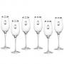 комплект Invino 6 чаши за шампанско, сребърна плочка