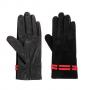 Дамски  елегантни ръкавици черен велур, размер 7.5