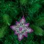 Висулка снежинка лила
