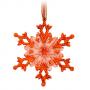 Висулка снежинка мед