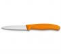 Нож за белене Victorinox SwissClassic 8 см., назъбено острие, оранжев
