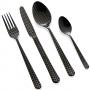 HERDMAR Комплект прибори за хранене “OSLO № 11“ - 36 части - черен мат,  гравиран