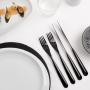 HERDMAR Комплект прибори за хранене “CENTURY“- 30 части - черни - PVD покритие
