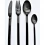 HERDMAR Комплект прибори за хранене “SPIGA“- 36 части - черен мат - PVD покритие