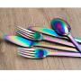 HERDMAR Комплект прибори за хранене “SPIGA“- 36 части - Rainbow / дъга / - PVD покритие
