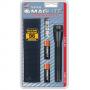 Mini MAGLITE фенер с две батерии AA, черен, промоблистер с калъф