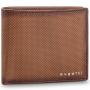 Кожен портфейл Bugatti Perfo 6CC, хоризонтален, кафяв