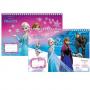 Комплект Frozen скицник, шаблони, линийка, стикери и 2 стр. за оцветяване