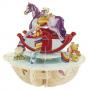 3D  Картичка Rocking Horse, Pirouette