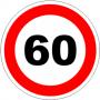 Пиктограма Ограничение 60