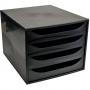 Бокс с 4 чекмеджета, ECO box черен (Ecoblack)